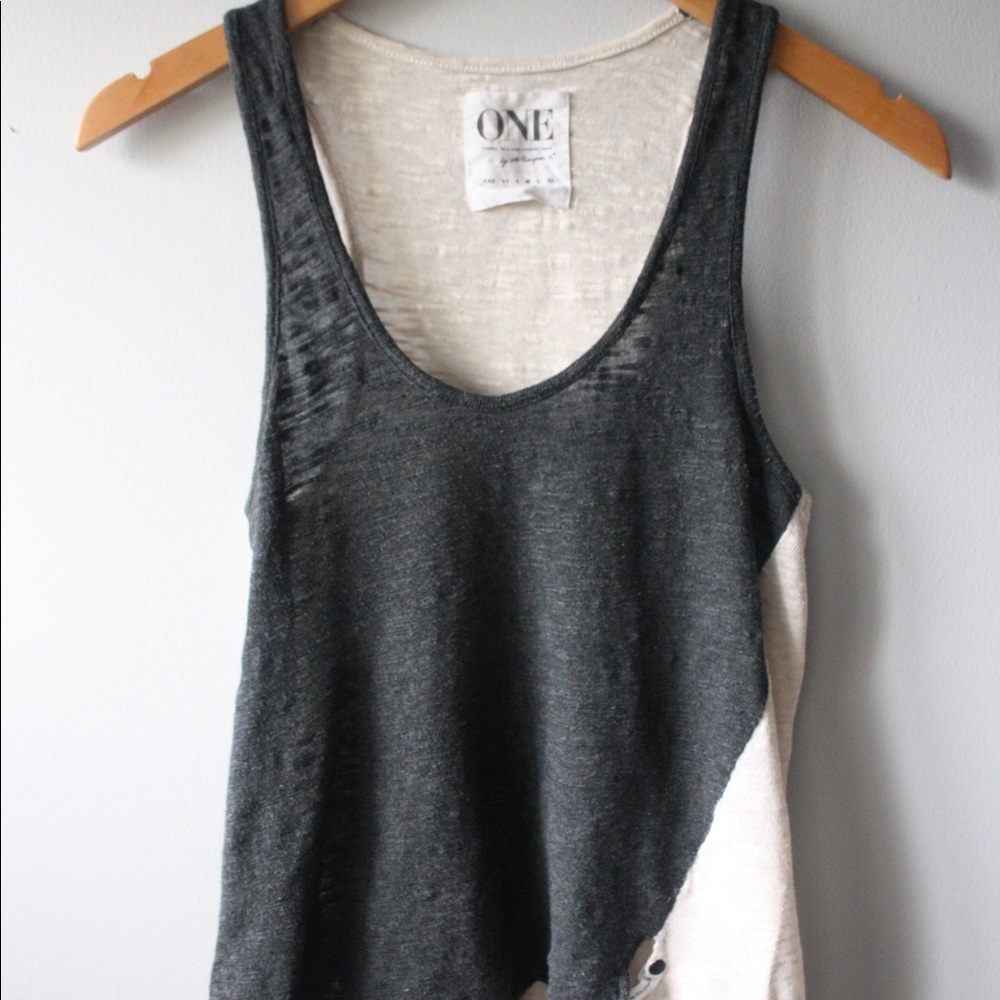 One Teaspoon asymmetrical tank top XS